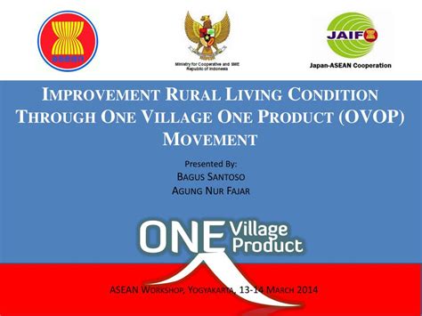 Challenges for the One Village One product (OVOP) movement .